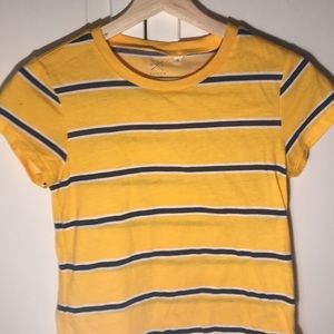 yellow pacsun striped tee
